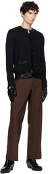 Ernest W. Baker Black Driving Gloves