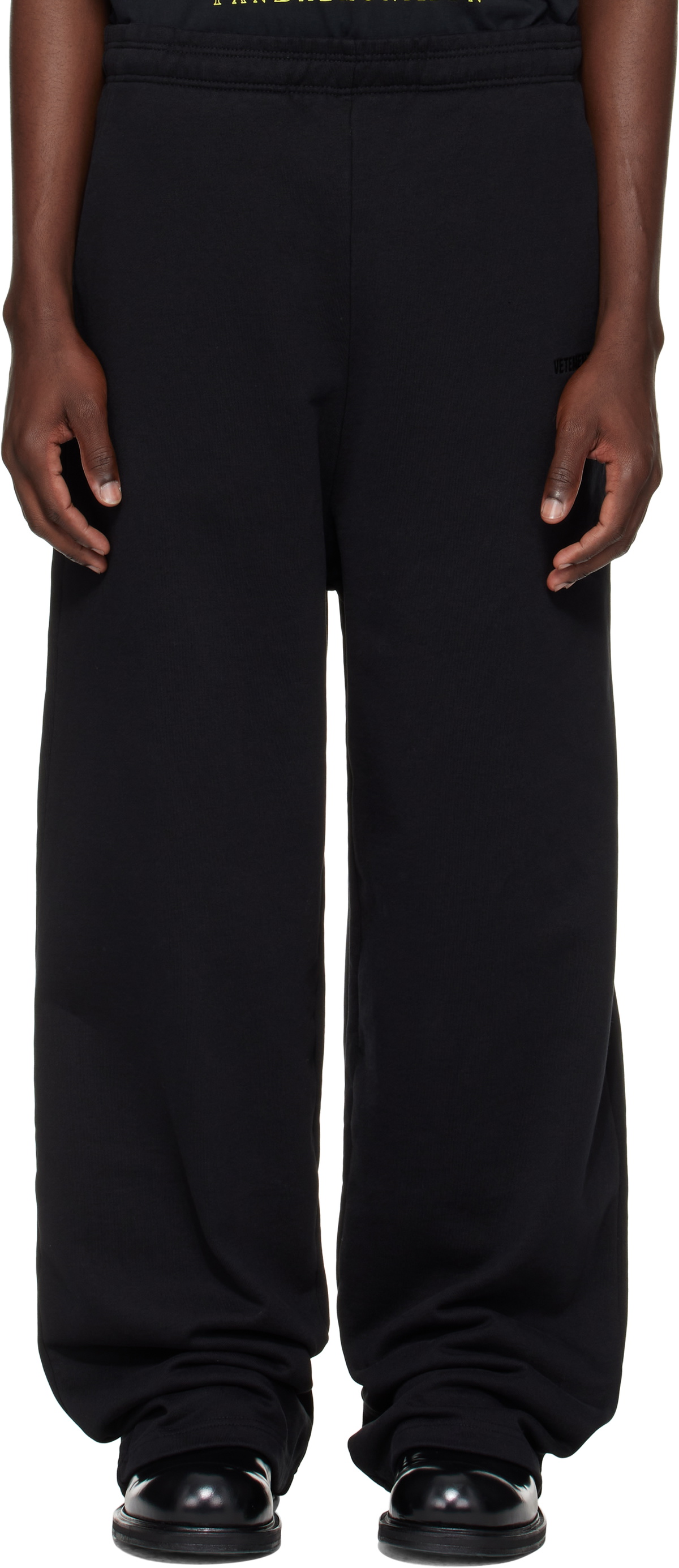 VETEMENTS Black Cargo Sweatpants Vetements
