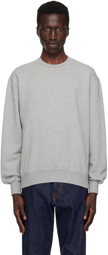 Photo: BEAMS PLUS Gray Crew Sweatshirt