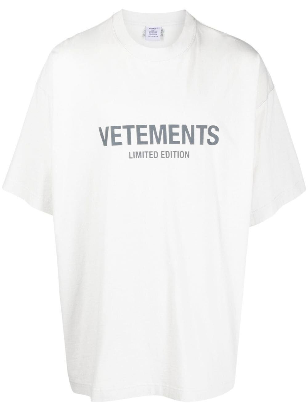 VETEMENTS Black 'Devil Wears Vetements' Patched T-Shirt Vetements