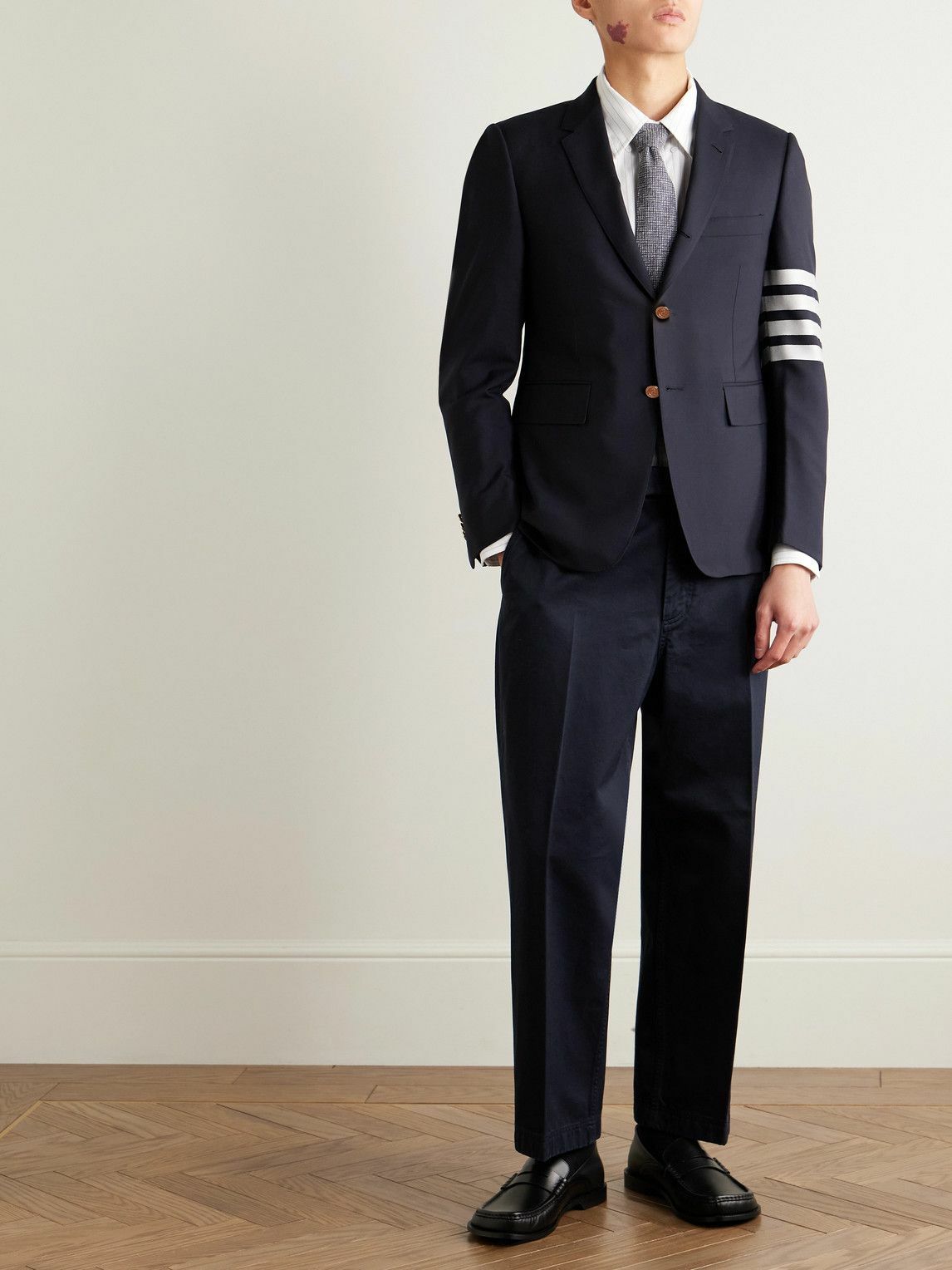 Thom Browne - Slim-Fit Striped Wool Blazer - Blue