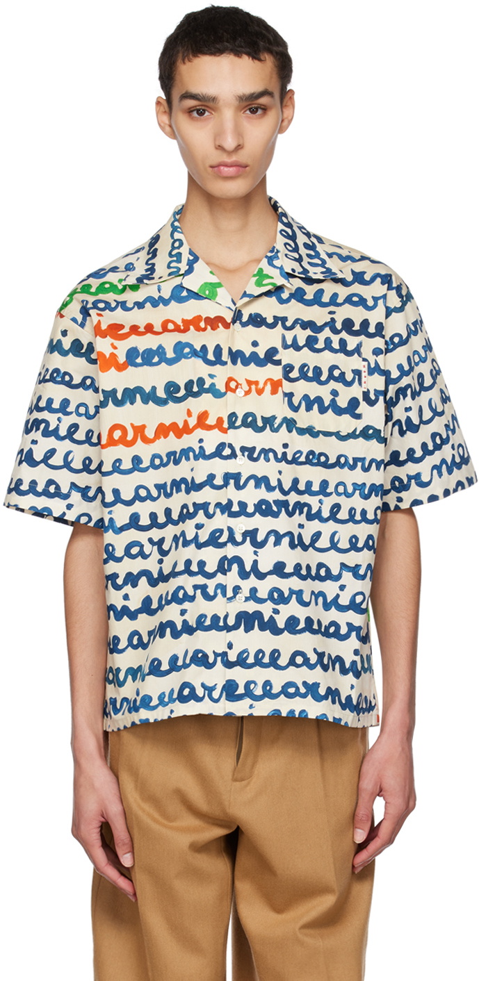 Marni Off-White Bowling Shirt Marni