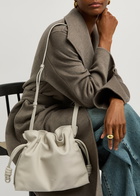 Loewe Flamenco Leather Clutch - Off White - One Size