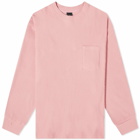 FrizmWORKS Men's Oversized Waffle Pocket T-Shirt in Pink