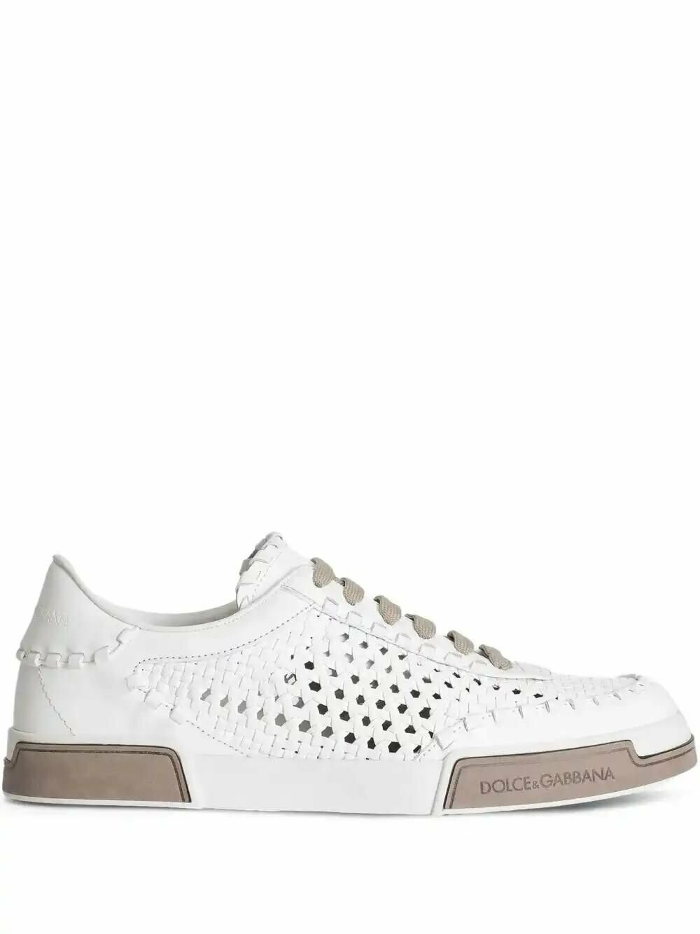 【関税＆送料込み】Dolce & Gabbana Woven Portofino Sneaker Dolce & Gabbana Portofino Sneakers for Men | Sale Up To 70