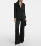 Max Mara Arca double-breasted satin blazer