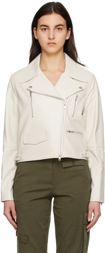 Photo: TheOpen Product Off-White Biker Leather Jacket