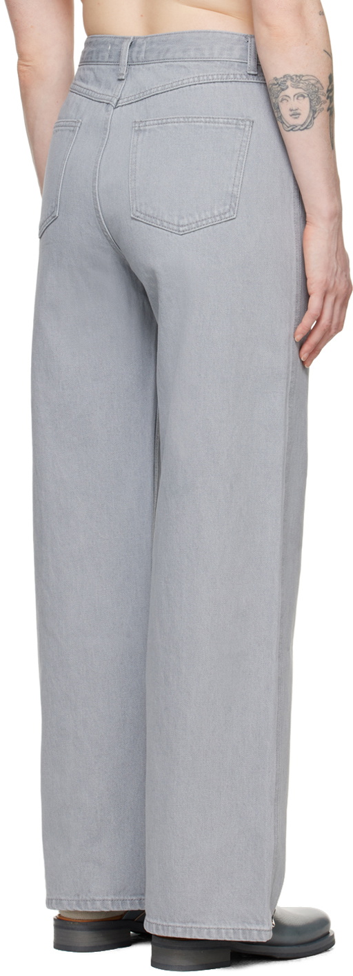 AMOMENTO Gray Bootcut Jeans