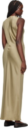 AMI Paris Taupe Straight Maxi Dress