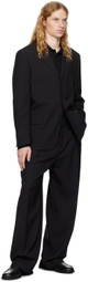 Filippa K Black Single Breasted Wool Blazer