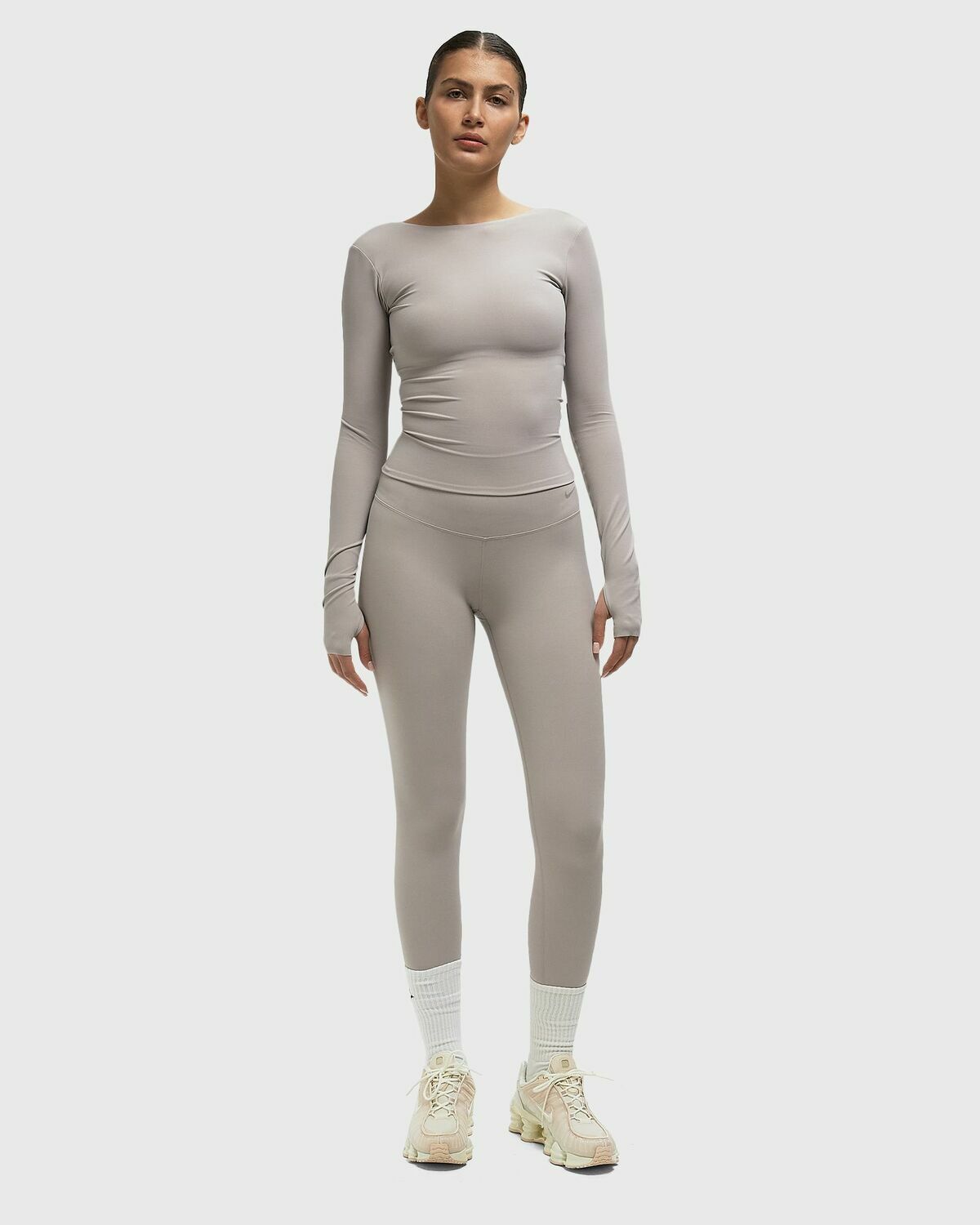 Nike ZENVY 7/8 TIGHT LEGGINGS Beige Womens Leggings & Tight
