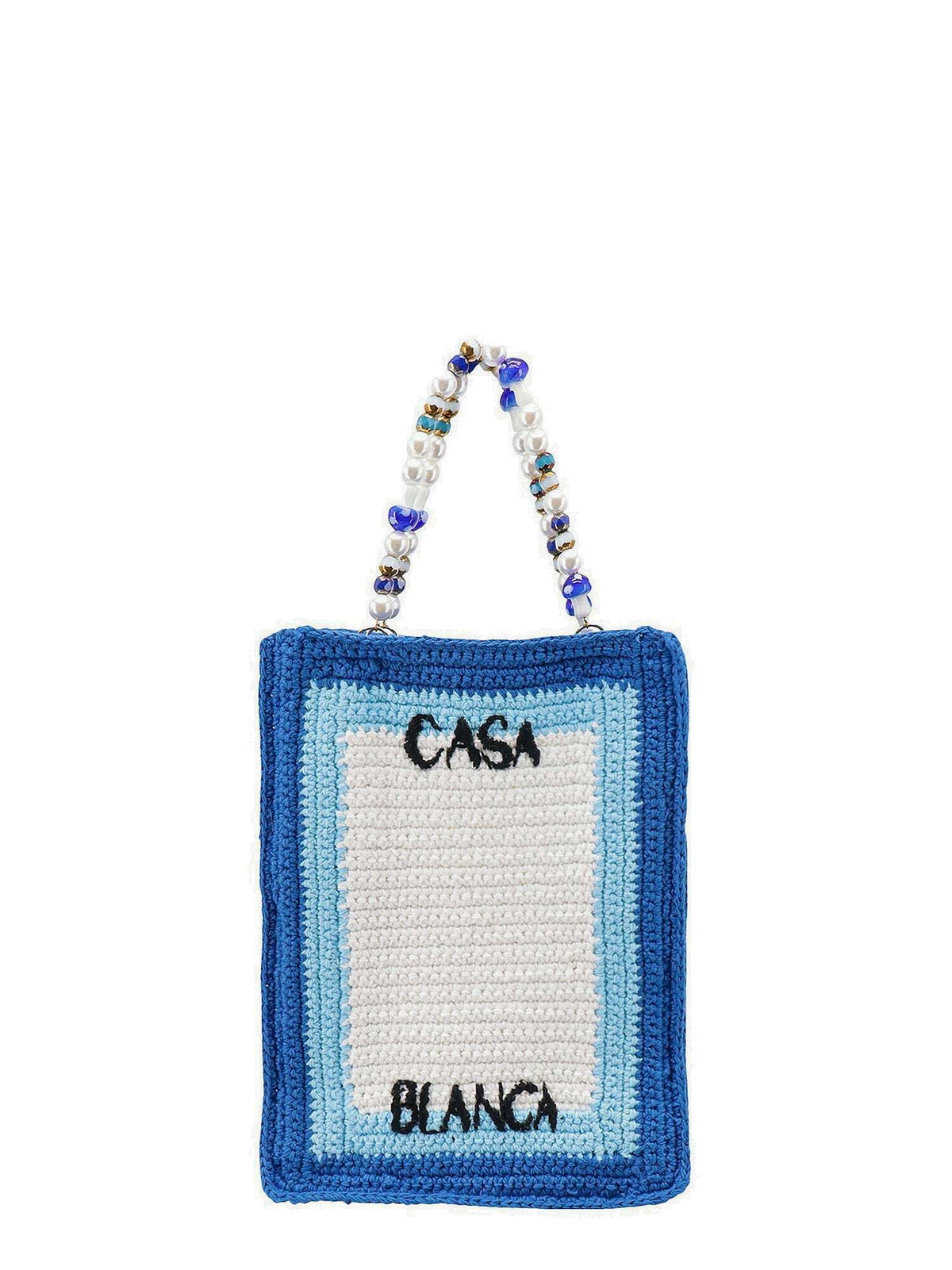 トートバッグ Casablanca FW25 (APF25 BAG 139 01WHITE) Chrome Mini Jeanne Bag | Casablanca Paris