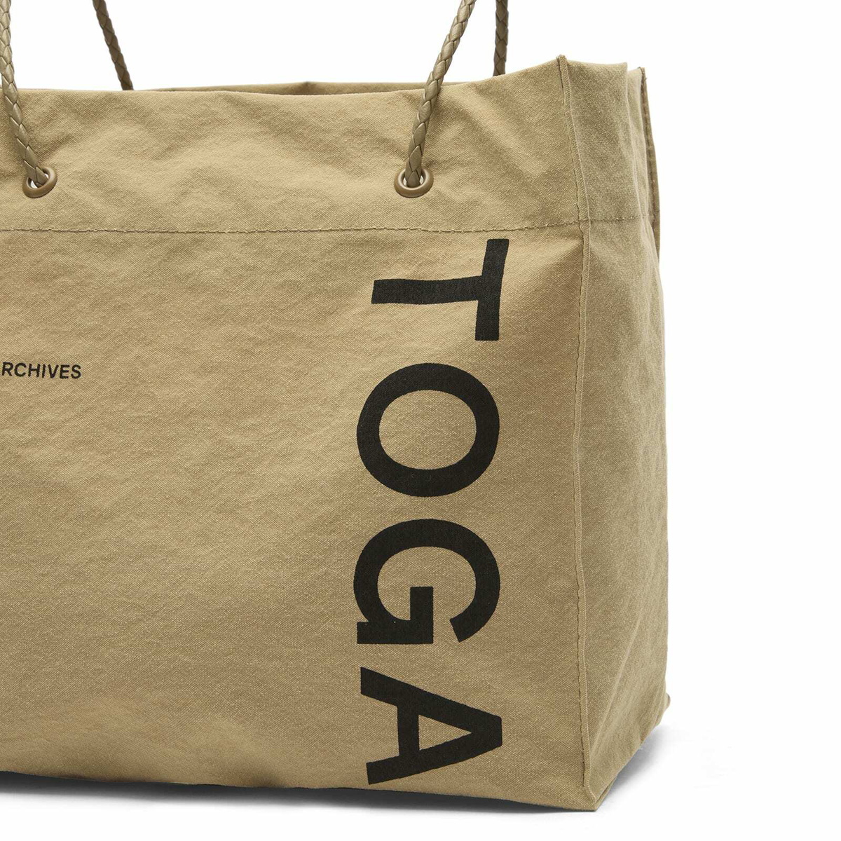 TOGA ARCHIVES Women's TOGA Logo Tote Bag in Beige 