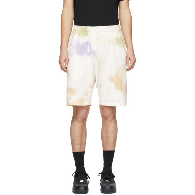 Photo: John Elliott White and Multicolor Crimson Shorts