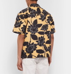 Jacquemus - Jean Camp-Collar Printed Linen and Cotton-Blend Shirt - Yellow