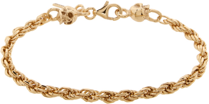 Photo: Emanuele Bicocchi SSENSE Exclusive Rope Chain Skulls Bracelet