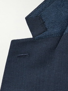 Kingsman - Checked Wool Suit Jacket - Blue