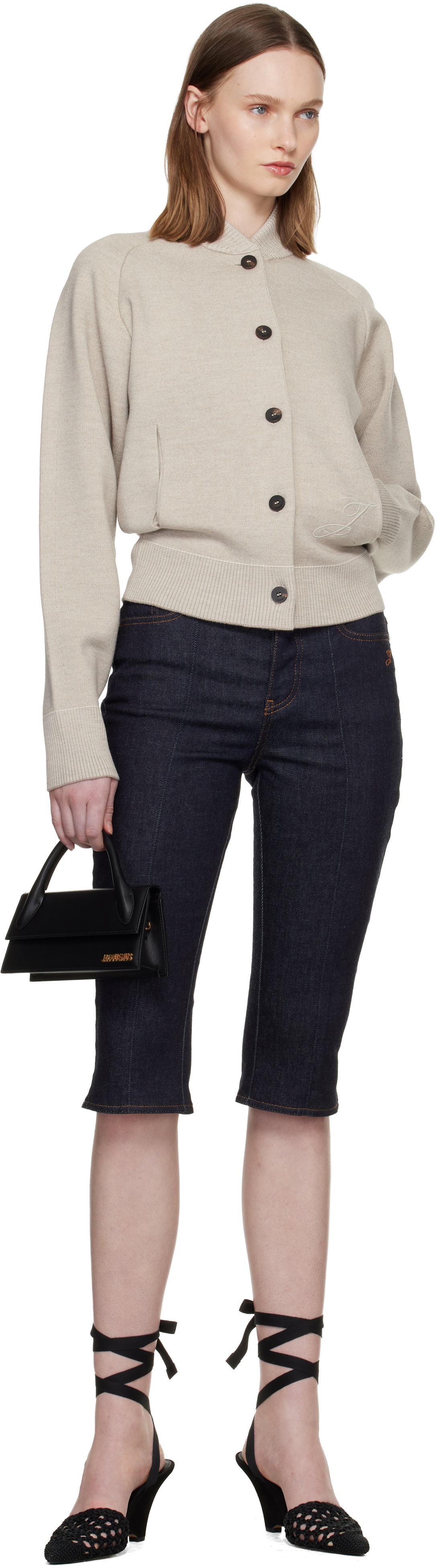 JACQUEMUS Beige 'The Lavande' Cardigan