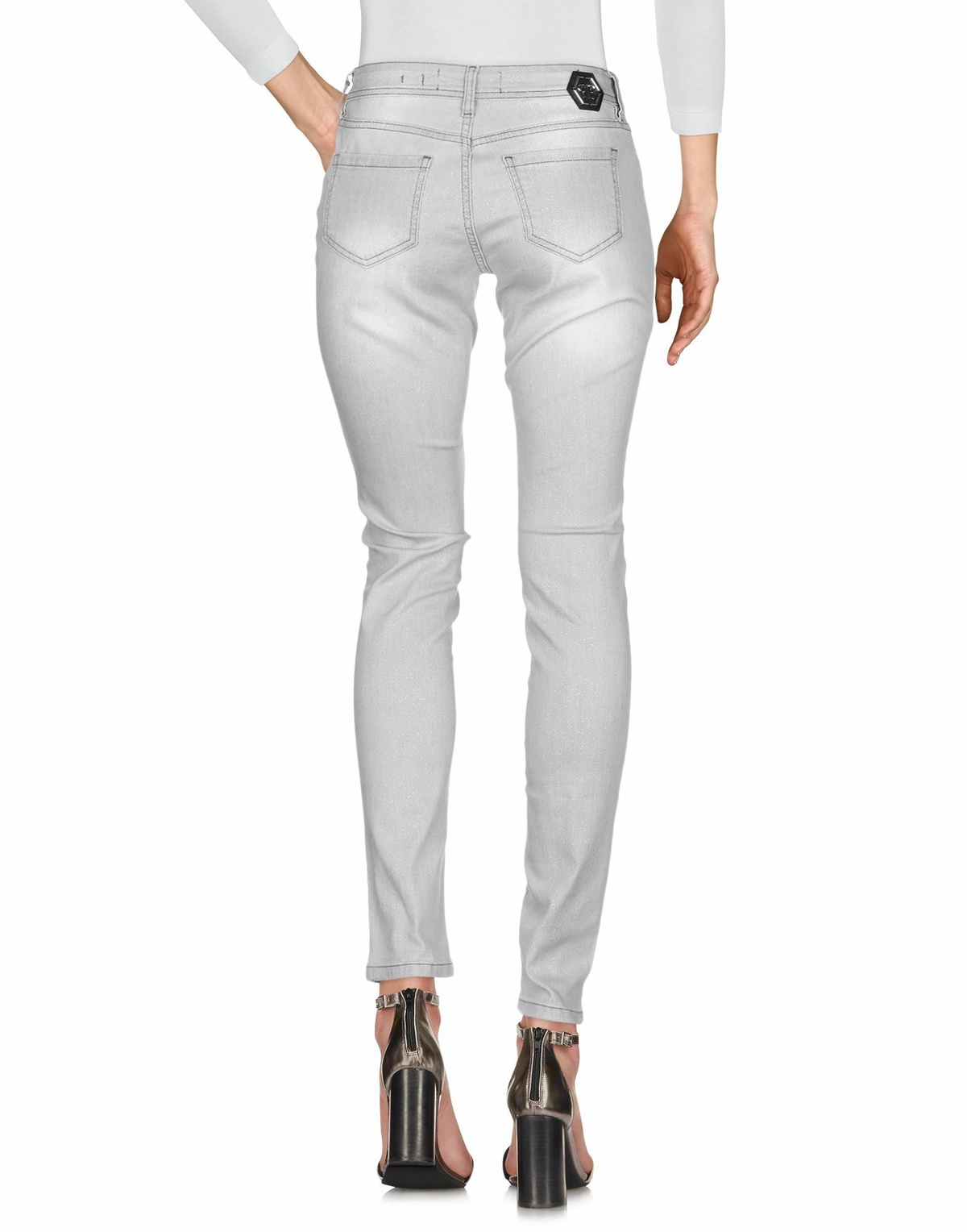 Philipp Plein Womens Jeans in Grey