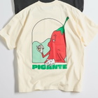 END. X PICANTE Charlie Chilli T-Shirt in Ivory