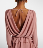Bananhot Giselle asymmetric tiered maxi dress