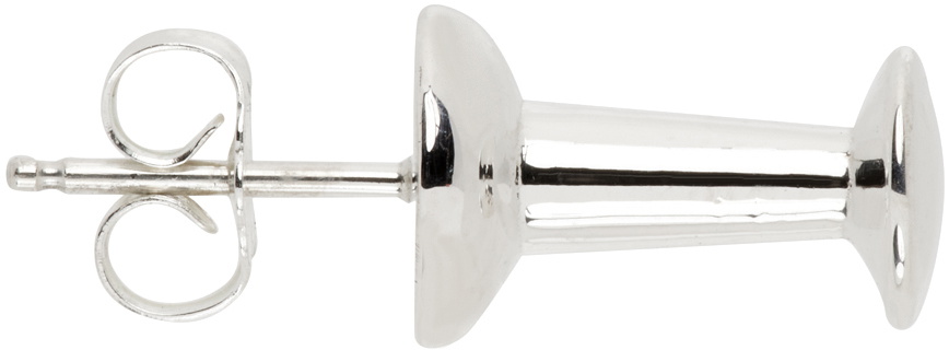 Secret of Manna Silver Push Pin Single Earring