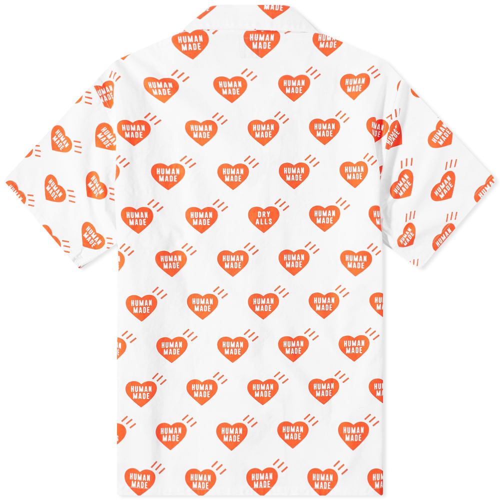 Human Made Heart Aloha Shirt in White Human Made