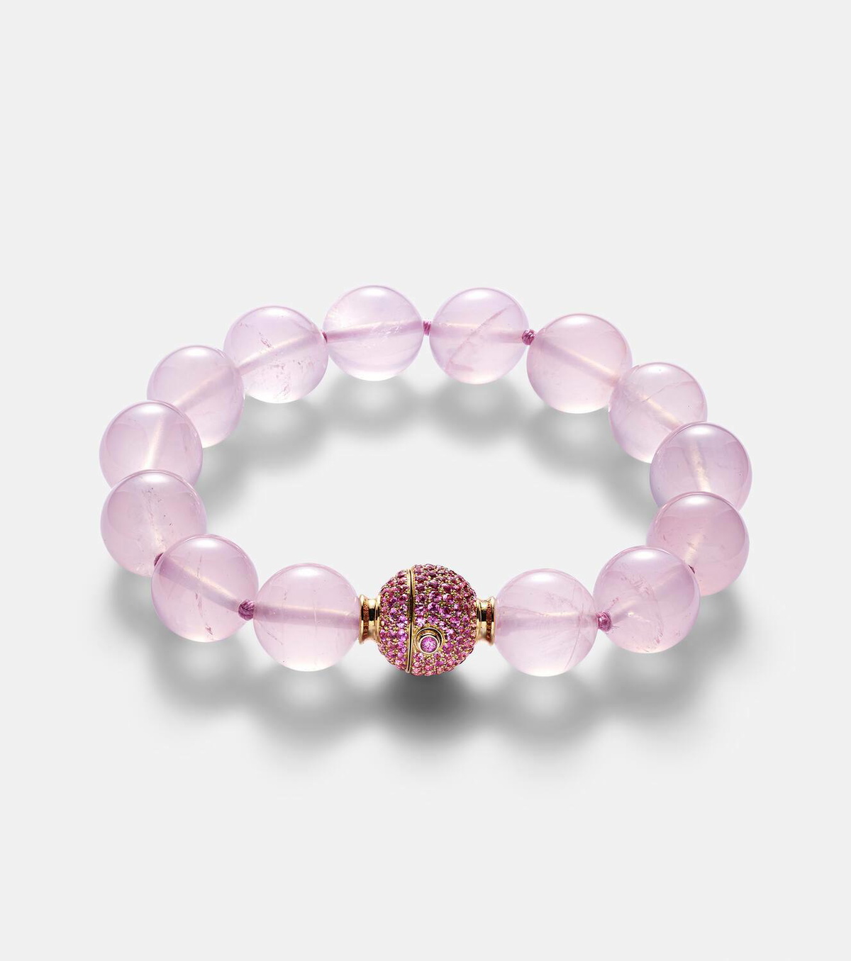 Octavia Elizabeth Orb 18kt gold bracelet with quartz and sapphires