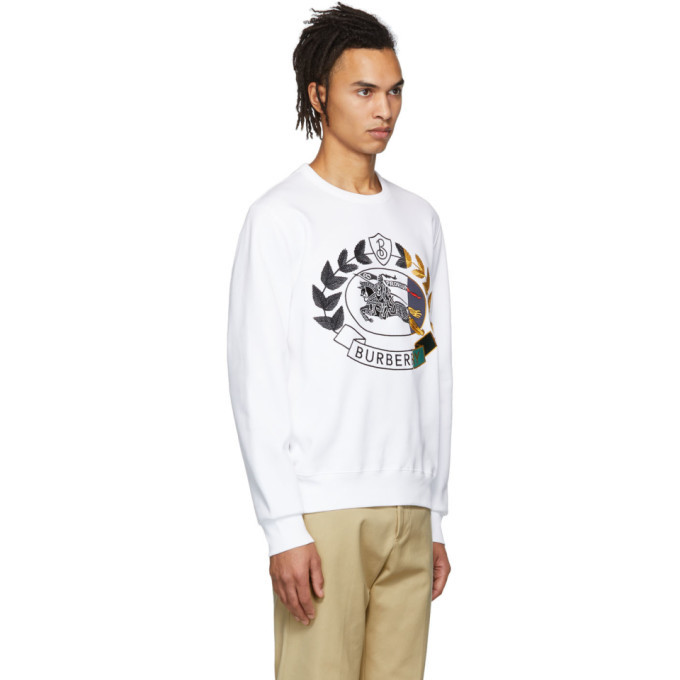 Burberry hot sale sweatshirt white