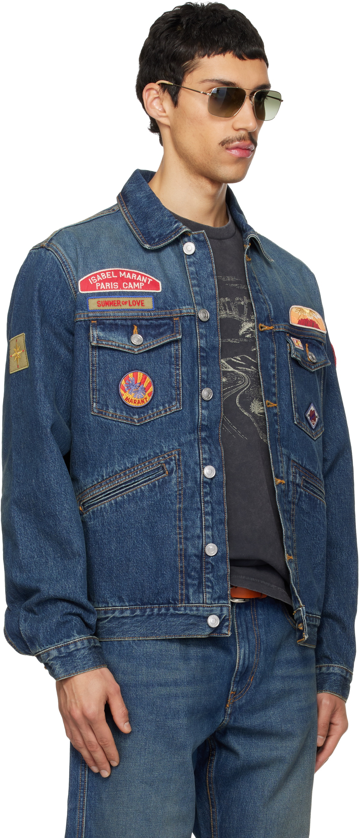 Isabel Marant Blue Jarvey Denim Jacket