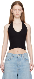 ÉTERNE Black Halter Tank Top