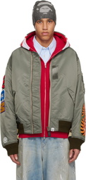 BAPE Green Shark MA-1 Bomber Jacket