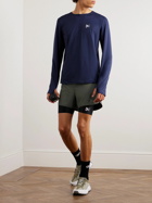DISTRICT VISION - Aaron Straight-Leg Layered Stretch-Shell Drawstring Shorts - Black