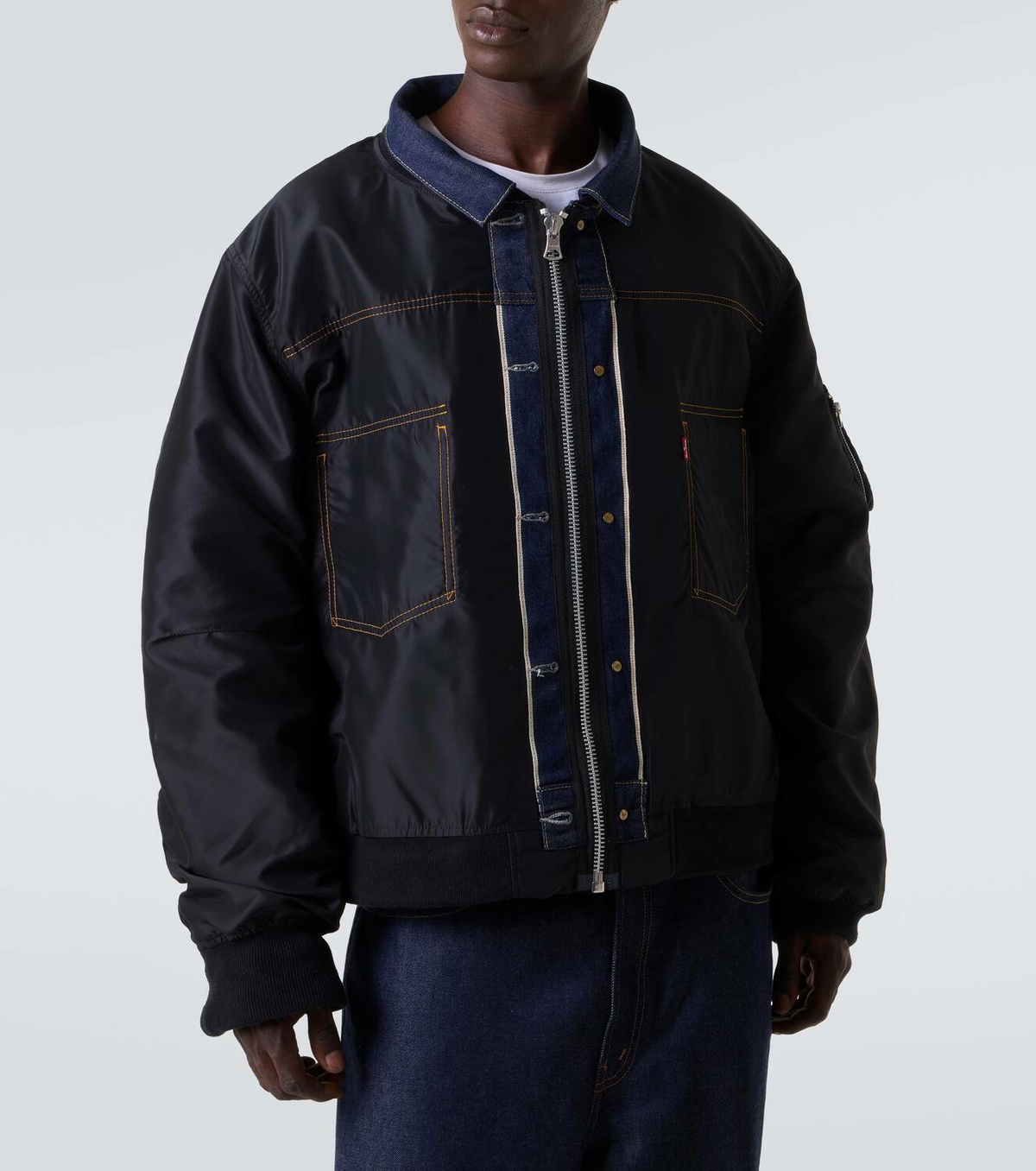 sacai Levi’s reversible blouson Black 2 Levi's® X Sacai Men's Denim X Nylon Twill Reversible Blouson