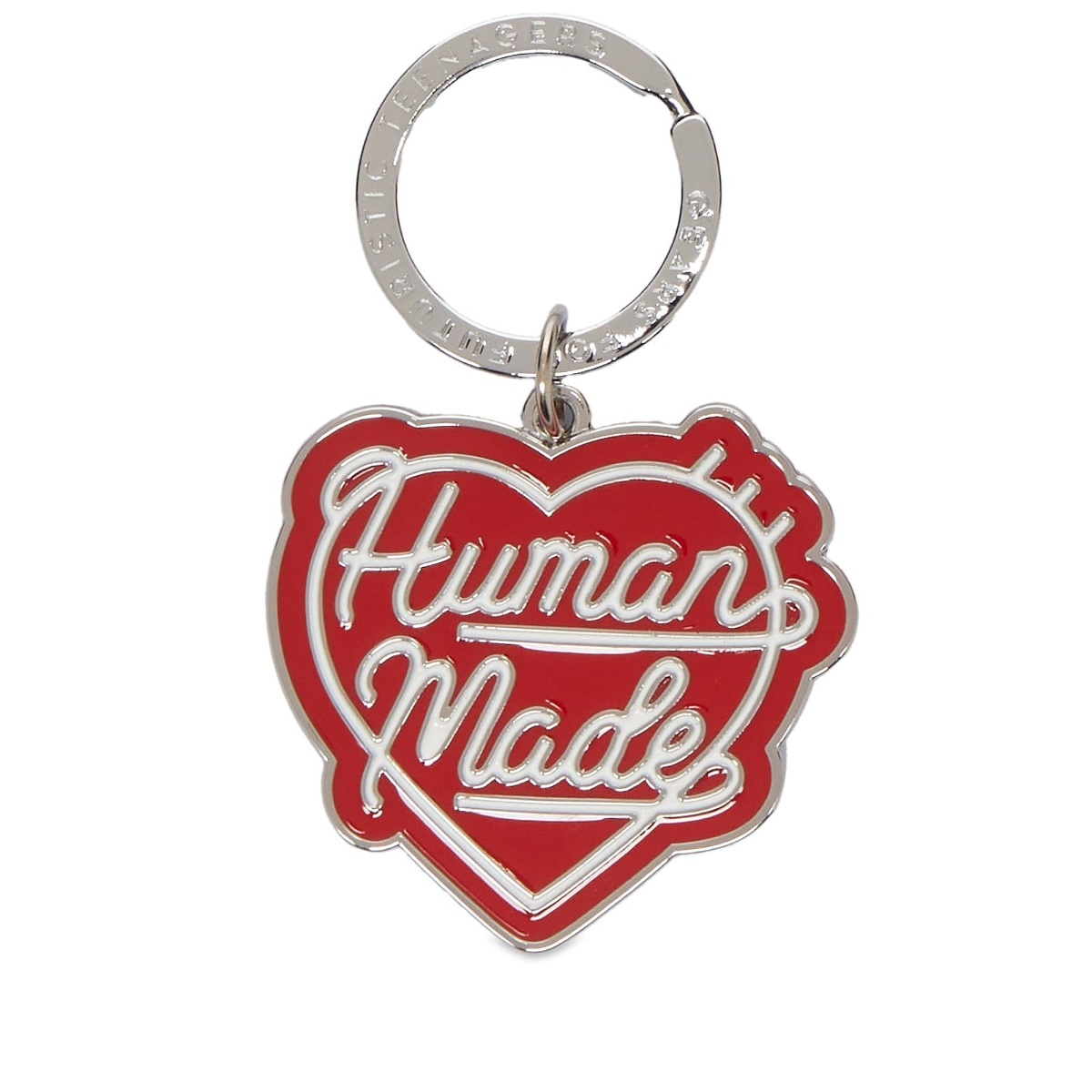 Photo: Human Made Men's Heart Keyring in Red