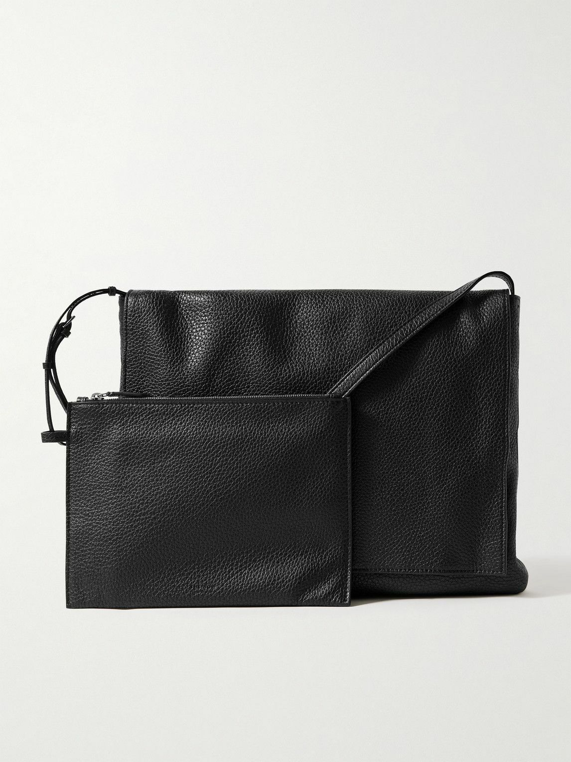 The Row - Nan Full-Grain Leather Messenger Bag