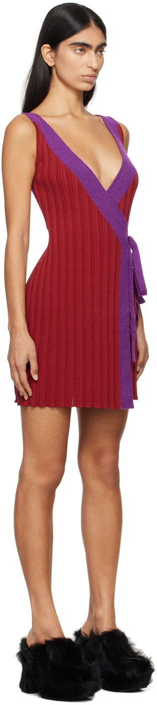 Eckhaus Latta Purple & Red Twyla Minidress