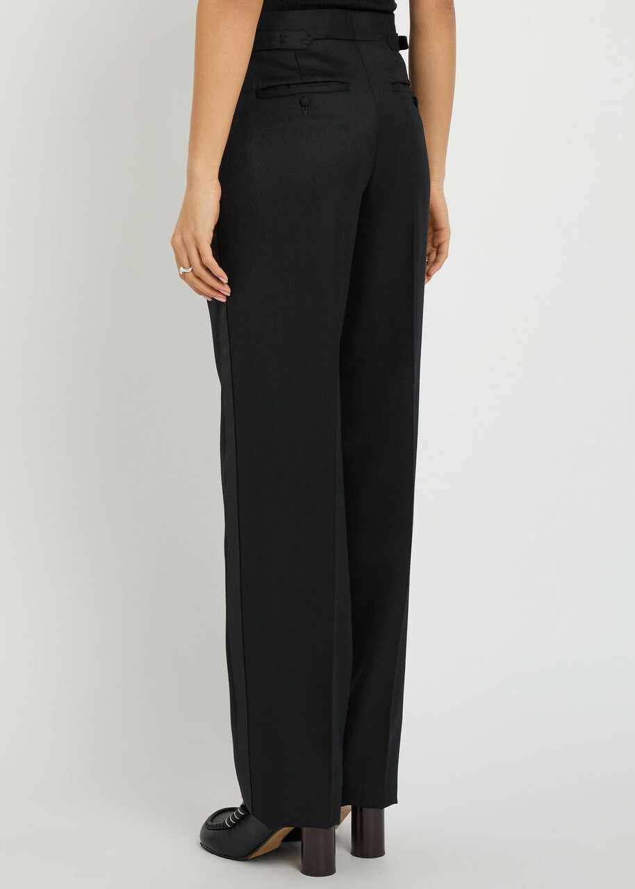 JW Anderson Tuxedo Straight-leg Trousers Black