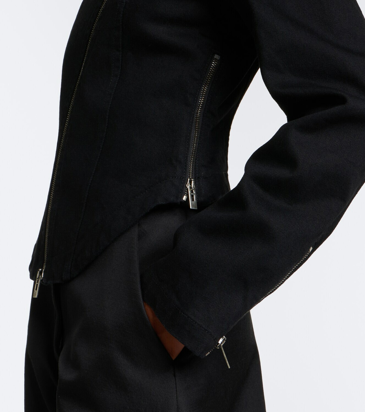 Alaïa Denim biker jacket