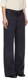 mfpen Gray Double Knee Jeans