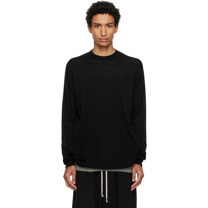 Photo: Rick Owens Black Tower Oversized Level Sweater