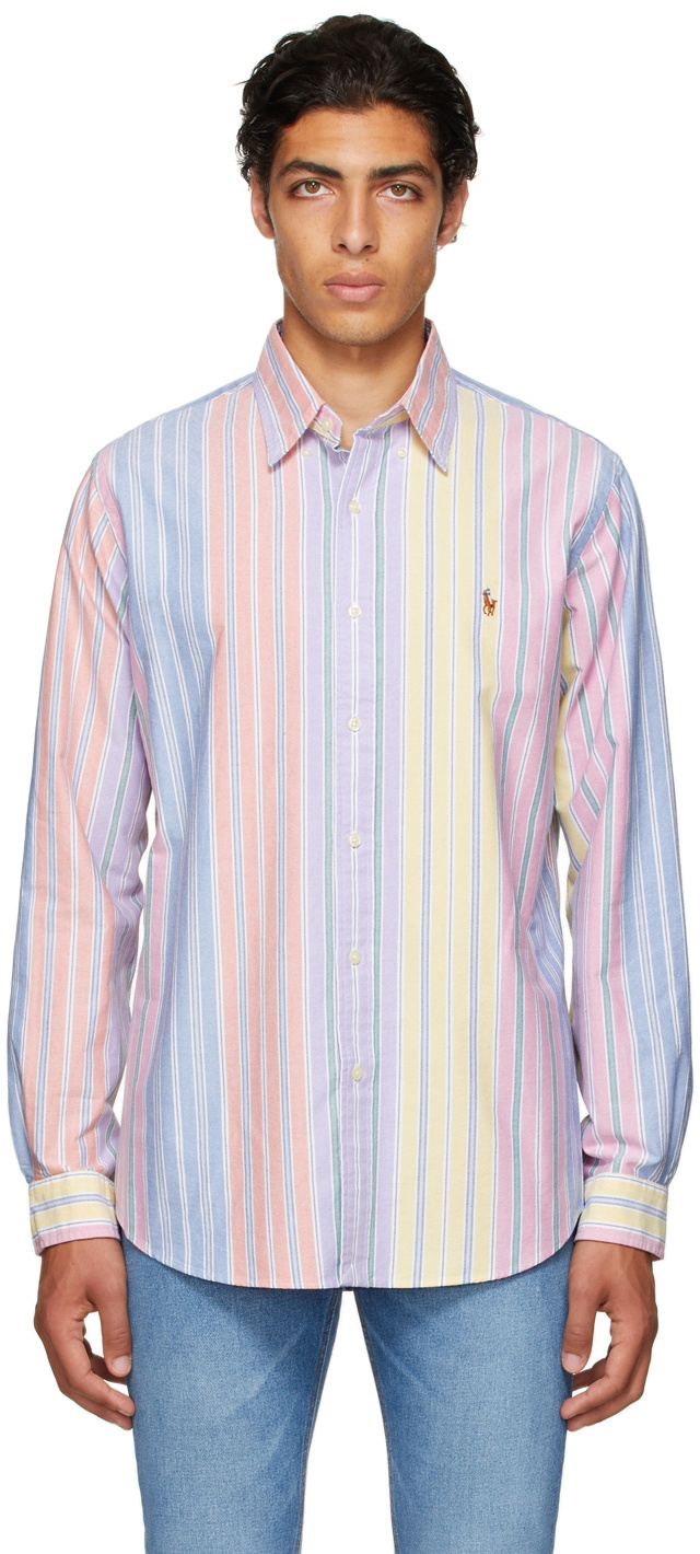 Striped Cotton Poplin Shirt in Multicoloured - Saint Laurent