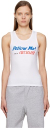 HOLLYWOOD GIFTS SSENSE Exclusive White 'Follow Me I'm A Cult Leader' Tank Top