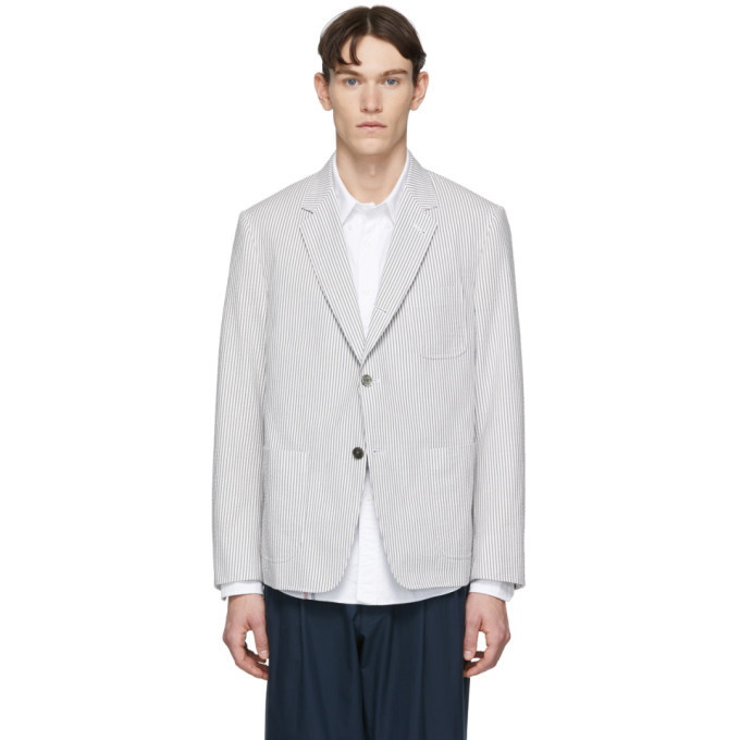 Photo: Thom Browne Grey Seersucker Sports Jacket