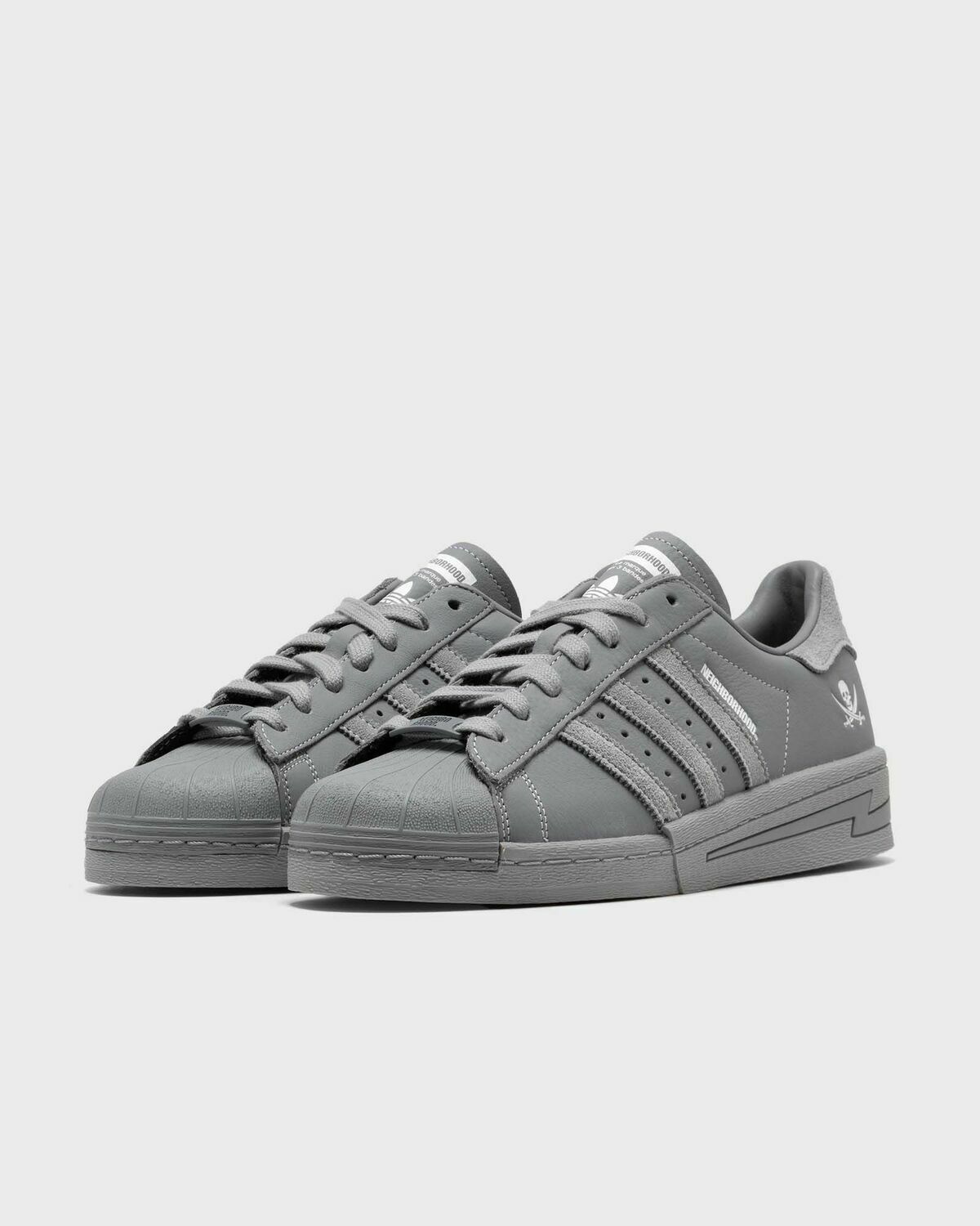 Adidas superstar slip on gray best sale