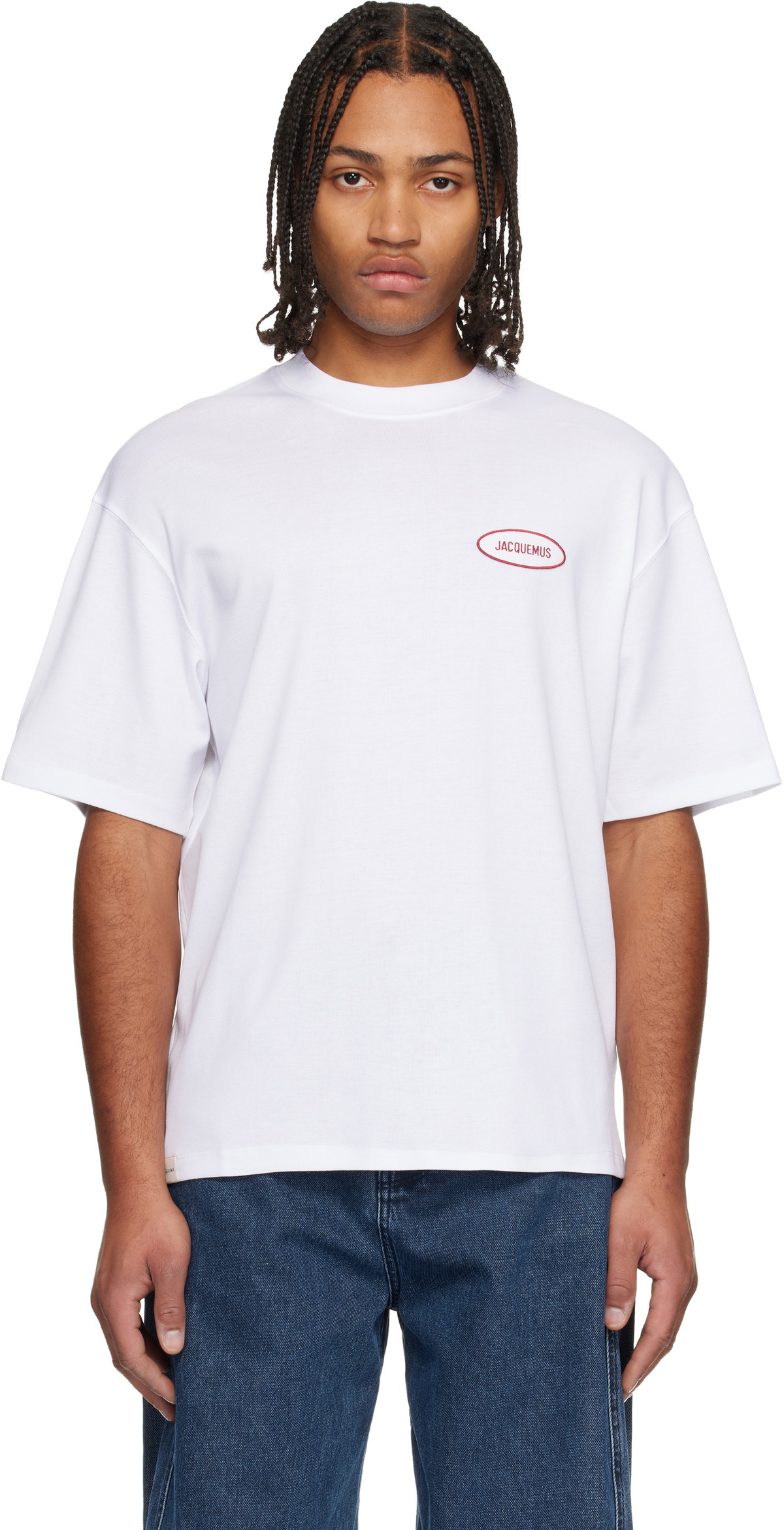 JACQUEMUS White La Croisière 'The Stazione T-shirt' T-shirt Jacquemus