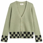 Second/Layer Men's Second Layer Chevy Cardigan in Green/Black