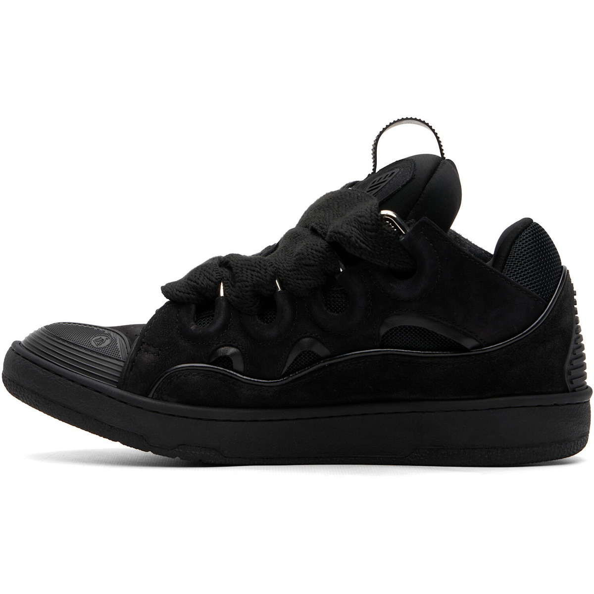 Lanvin Black Curb Sneakers