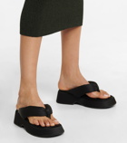 Ganni - Padded thong sandals