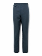 J. Mueser - Waverly Slim-Fit Straight-Leg Linen Suit Trousers - Blue